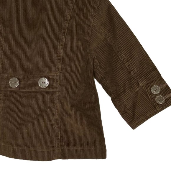 Joe Fresh Brown Corduroy Double-Breasted Jacket size 6-12 Months - Picture 5 of 9
